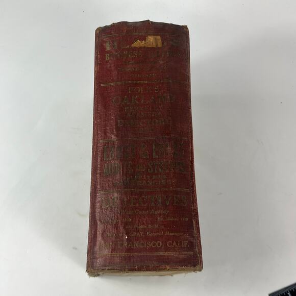 1926 CA Oakland Berkeley Alameda City Directory POOR Business Ancestry Genealogy - Picture 2 of 16